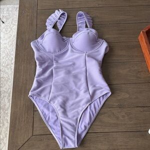 Pink Lily Lavender One Piece Swimsuit